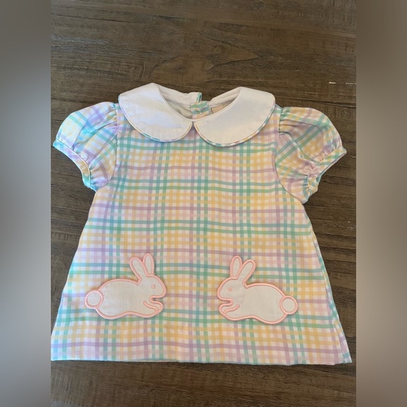 Smocking Bird 12 month Bunny Bloomer Set - Picture 4 of 4